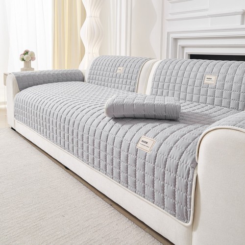 Quilted anti slip sofa - quilted,