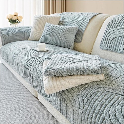 Thick plush sofa cover 4 - thick, 1-4