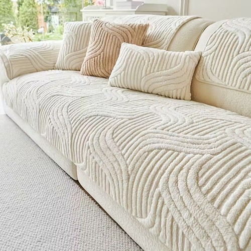Thick plush sofa cover 4 - plush,