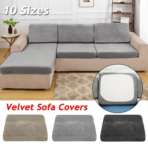 Velvet stretch sofa covers - sofa,
