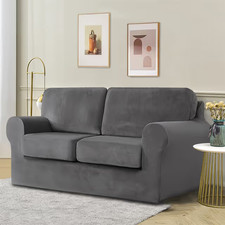 New 2 seater velvet sofa cover