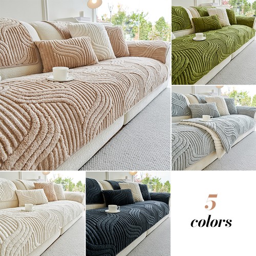 Thick warm plush sofa - warm, cover