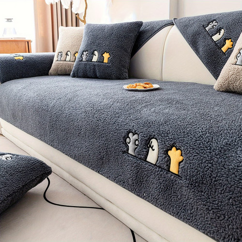 Sherpa fleece sofa - sofa, 1-4