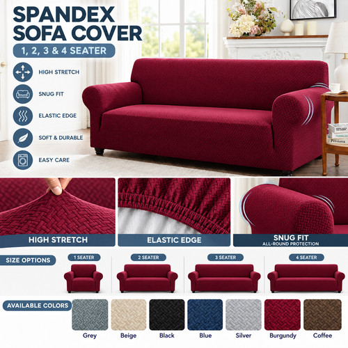 Stretch sofa cover 3 - stretch, &