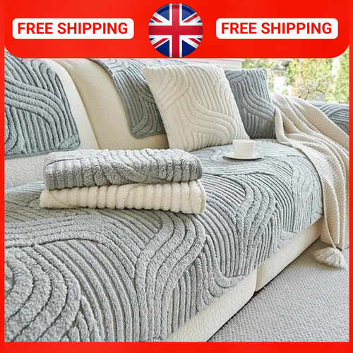 Thick plush sofa cover - thick,