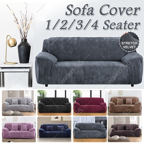 Velvet elastic stretch - velvet, sofa