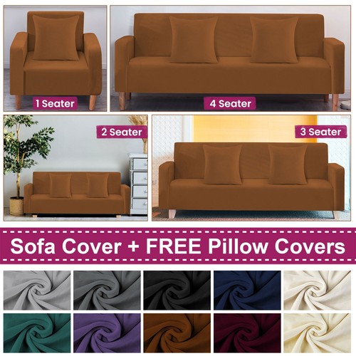 Velvet stretch sofa - sofa, cover