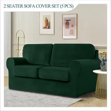 New 2 seater velvet sofa cover