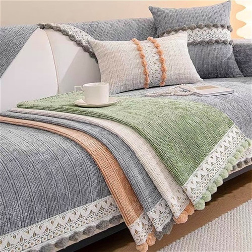 Soft chenille sofa cover - soft, 1-4