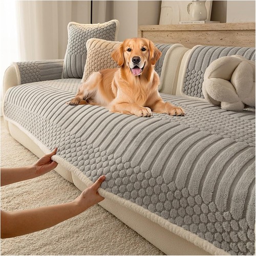 Short plush sofa - short,