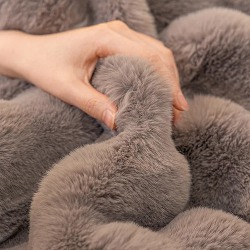 Thick plush sofa cover 4 - plush,