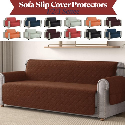 Seater quilted sofa slip - quilted,