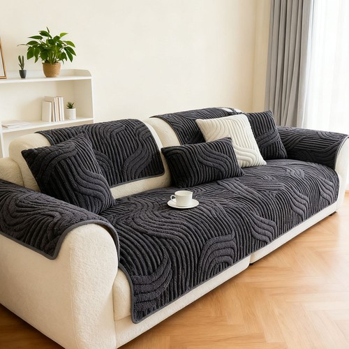 Seater thick plush sofa - 1-4,