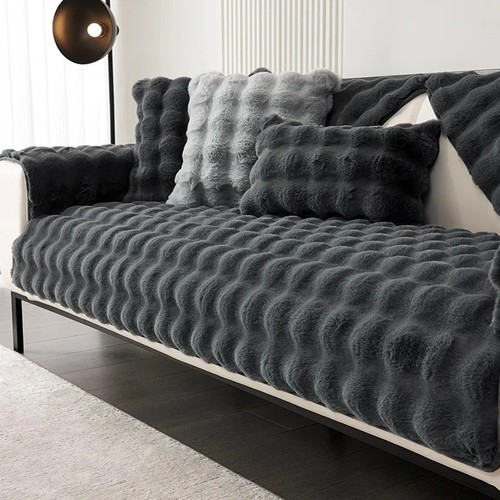 Thick plush sofa cover non - sofa,
