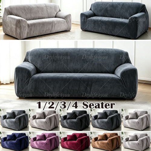 Velvet 4 seater - seater, elastic